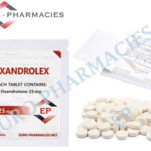 Euro Pharmacies Oxandrolex 25 (Anavar) - 25mg/tab - 50 tab/bag